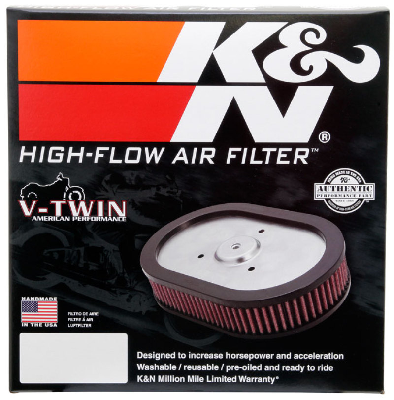 K&N Engineering PL-1814 High-Flow Air Filter for Indian Motorcycle Models - Image 10