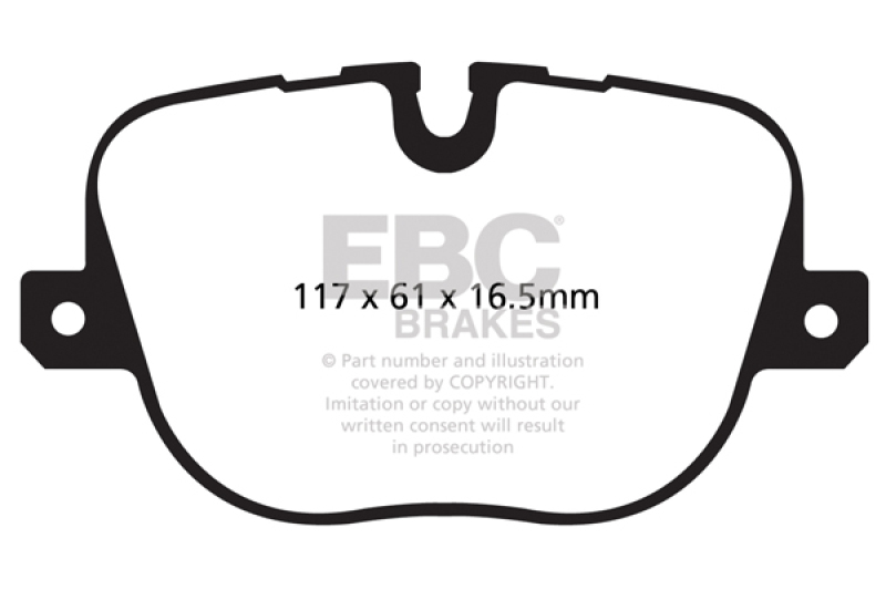 EBC Greenstuff 6000 Series Rear Brake Pads for Land Rover Range Rover and Sport Models - Image 3