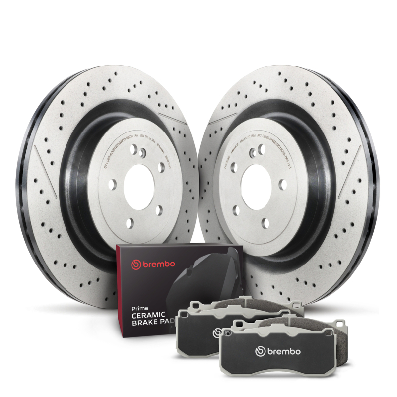 Brembo OE Rear Disc Brake Kit for Mercedes-Benz E63 AMG and CLS63 AMG – Part Number KT00B80