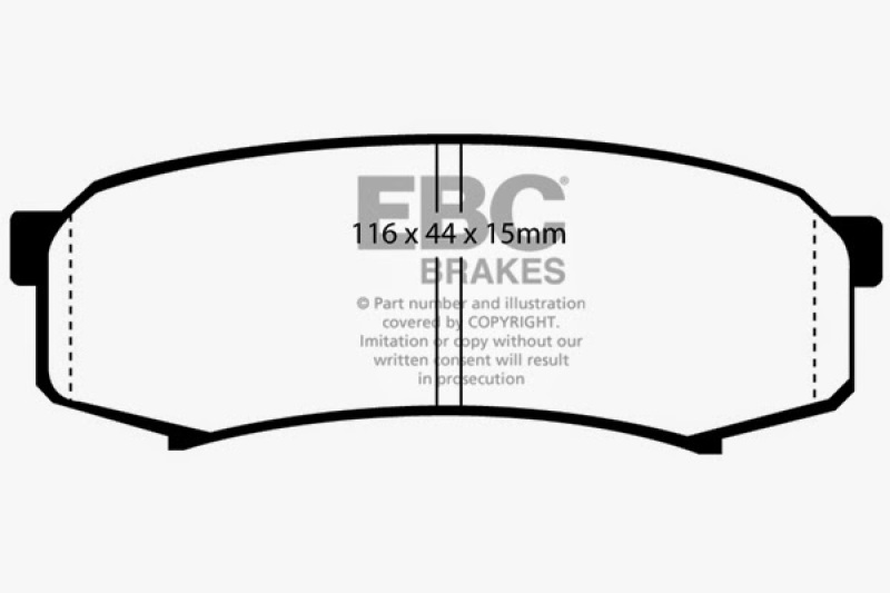 EBC Ultimax2 Rear Brake Pads for Toyota Land Cruiser & Sequoia – Part UD606 - Image 6