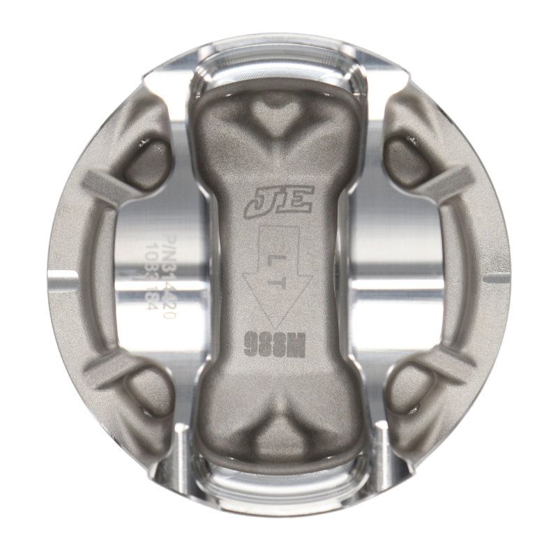 JE Pistons Ford Coyote Gen 3 3.661-inch Bore 12.0:1 Compression Ratio 7.0cc Dome Pistons Set of 8 - Image 3