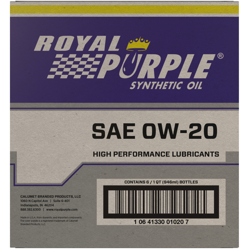Royal Purple Premium Synthetic High Performance 0W-20 Motor Oil – 1 Quart - Image 5