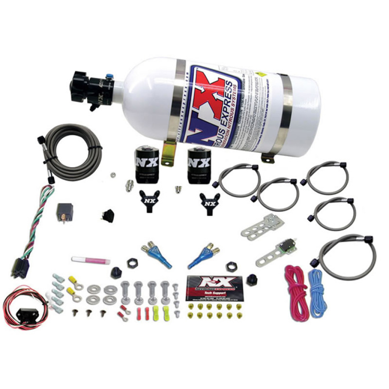 Nitrous Express 03-18 Nissan 350Z/370Z Dual Nozzle System with 10lb Bottle – Engine Performance Upgrade - Image 2