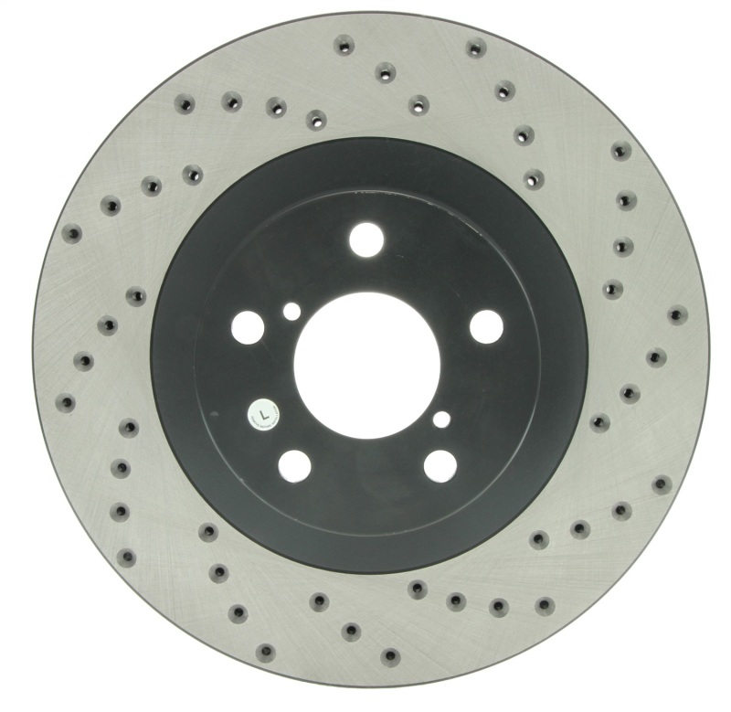 StopTech 128.47018L Drilled Sport Rotor for Subaru Impreza and Legacy - Image 7