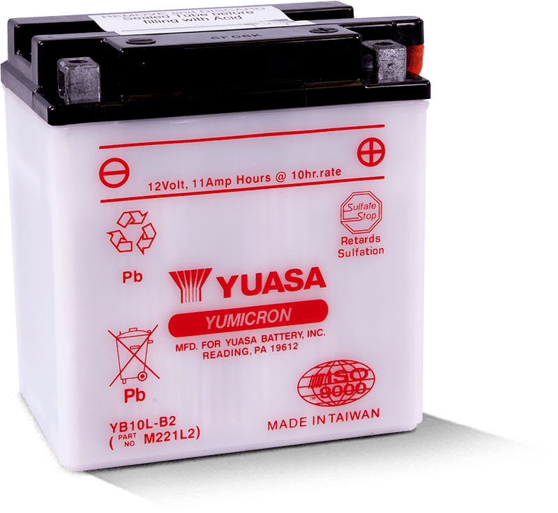 Yuasa YB10L-B2 Yumicron 12-Volt Powersports Battery for Suzuki GS500 (1989-1998)