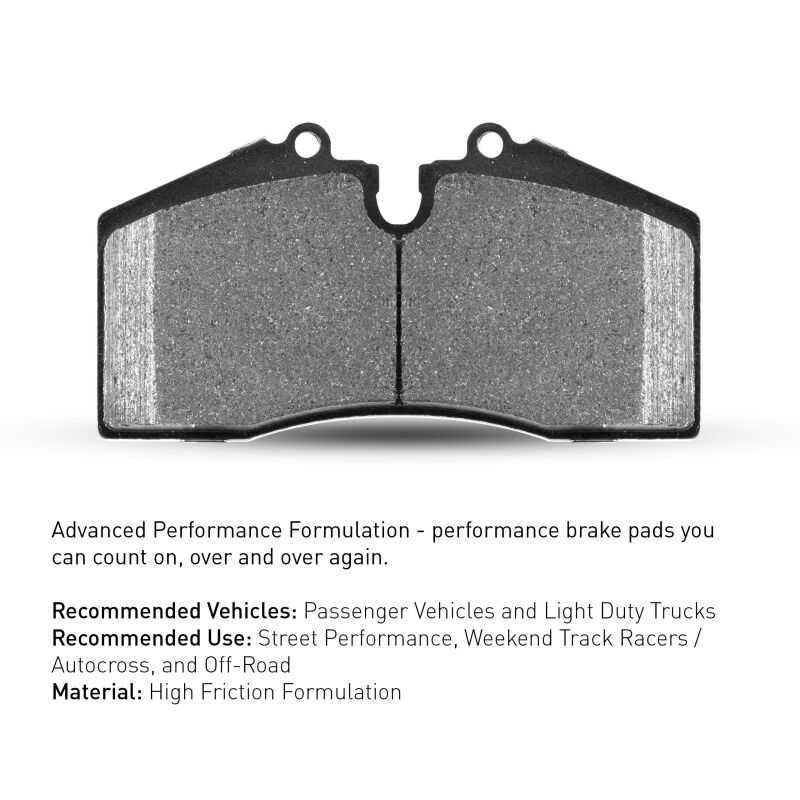 R1 Concepts 2115-0829-01 Performance Sport Brake Pads for 2000-2011 Acura RSX Front - Image 2