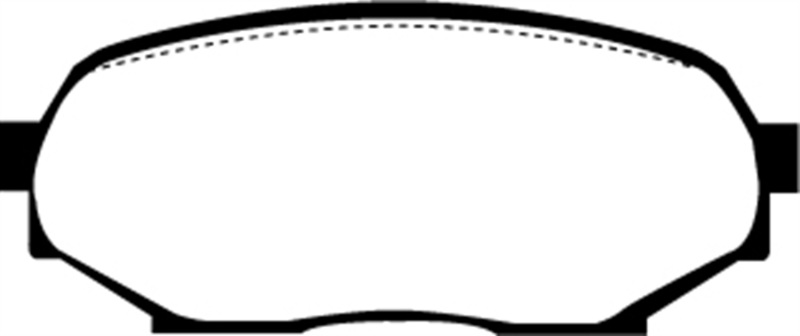 EBC Redstuff Ceramic Low Dust Front Brake Pads for Mazda Miata, Geo Storm, Isuzu Impulse - Part DP3802C - Image 2