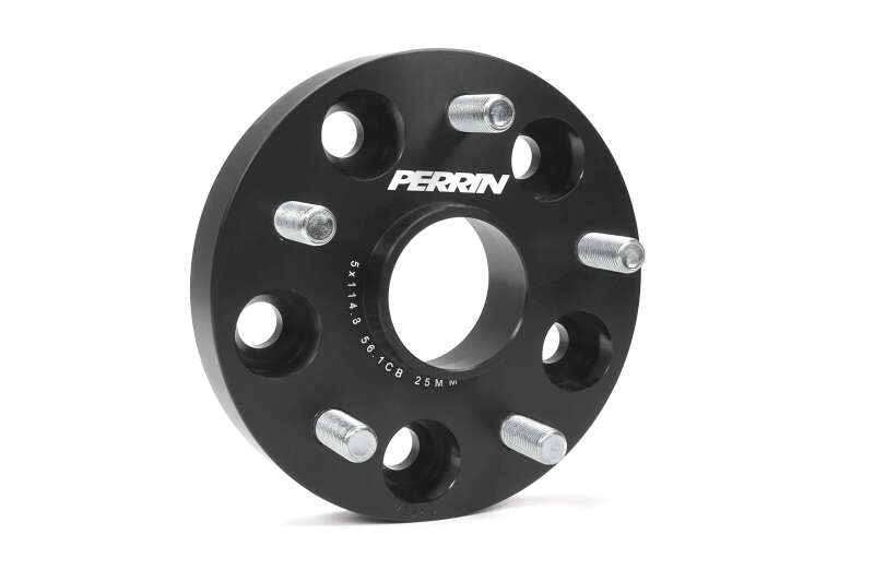 Perrin Performance Subaru 25mm Wheel Spacers 5x114.3 BP with 56mm Hub - Black - Image 9