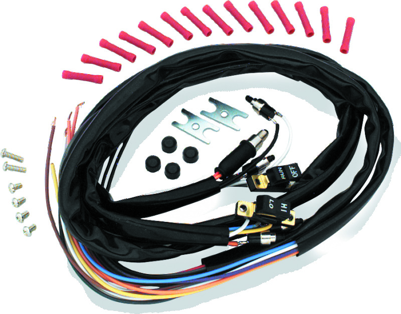 TwinPower 601625 Black Handlebar Switch Kit for Harley-Davidson Big Twin and XL Models (1975-1981)