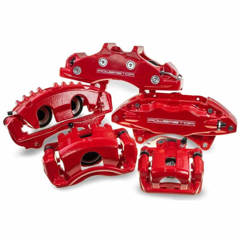 PowerStop Powder Coated Red Brake Calipers for BMW 318i and 325i (Pair) - Part S1618 - Image 6