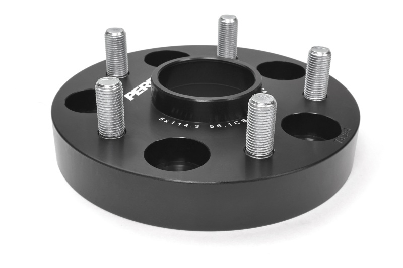 Perrin Performance Subaru 25mm Wheel Spacers 5x114.3 BP with 56mm Hub - Black - Image 5