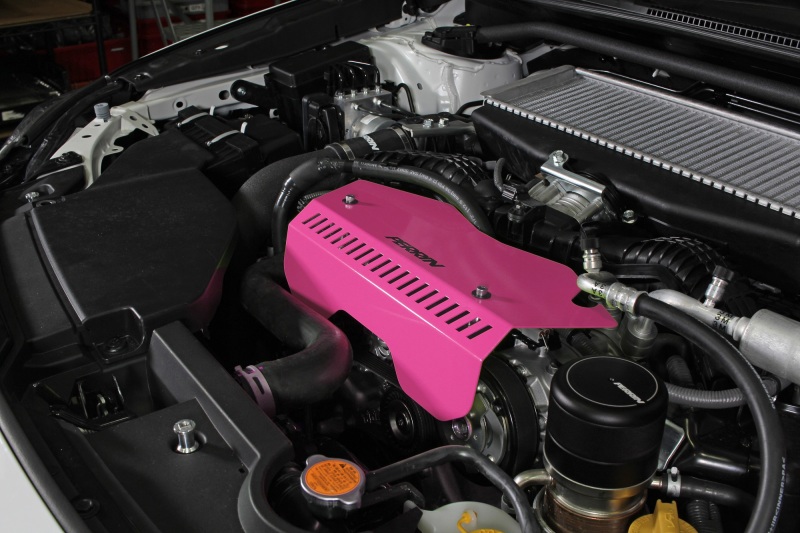 Perrin Performance Hyper Pink Pulley Cover for Subaru WRX 2022-2025 - Tall Version, Part PSP-ENG-153HP - Image 8
