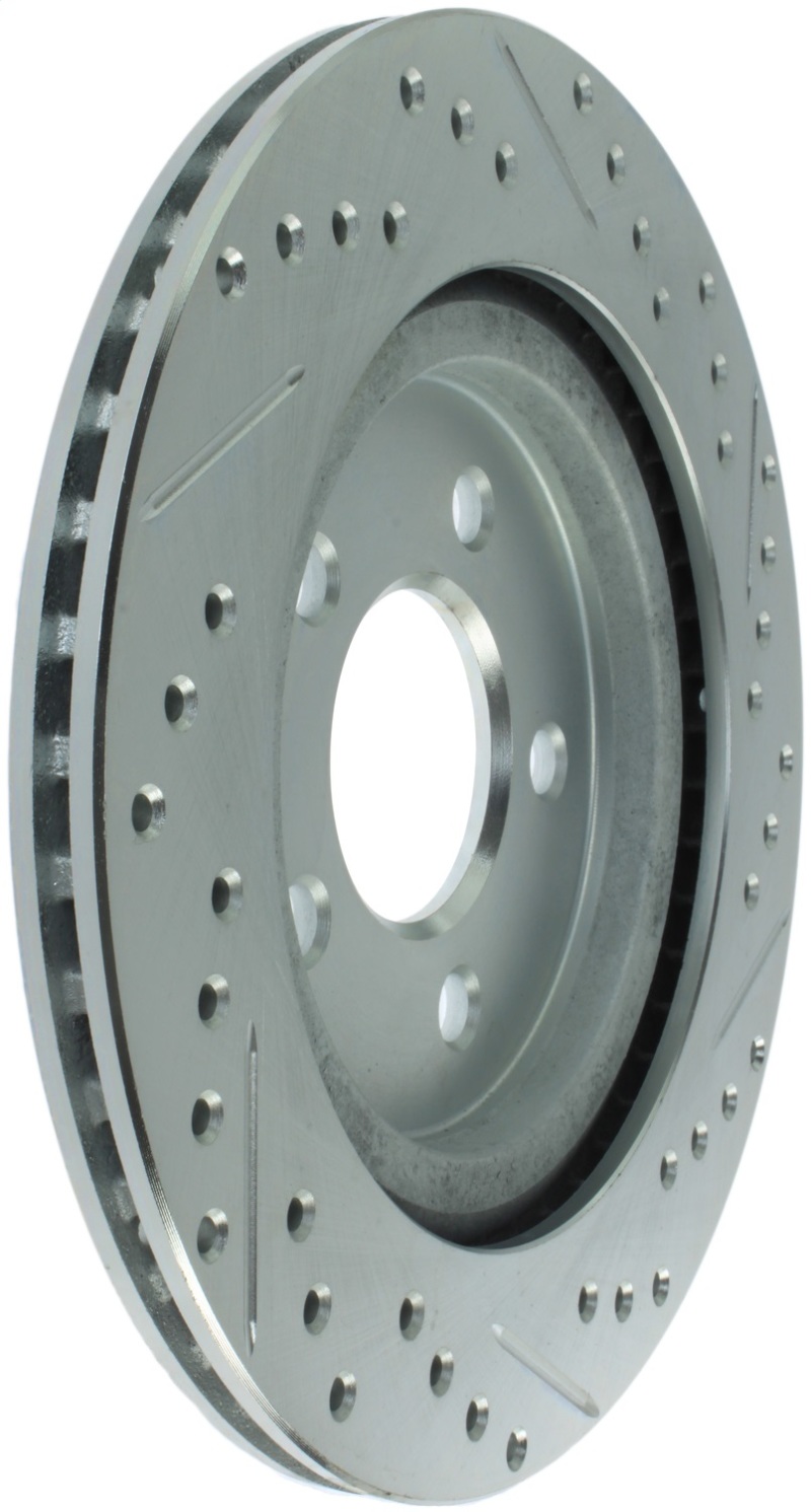 StopTech Select Sport 05-10 Ford Mustang GT Rear Right Slotted and Drilled Rotor Part #227.61087R - Image 3