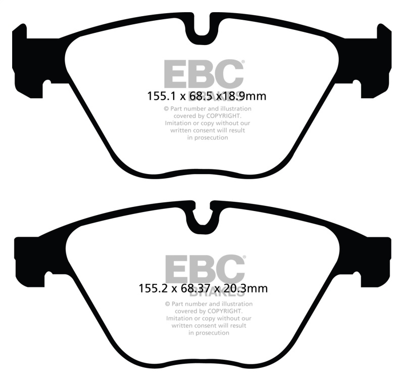 EBC Yellowstuff Front Brake Pads for BMW 535i (F10) - High-Performance Street and Track Use