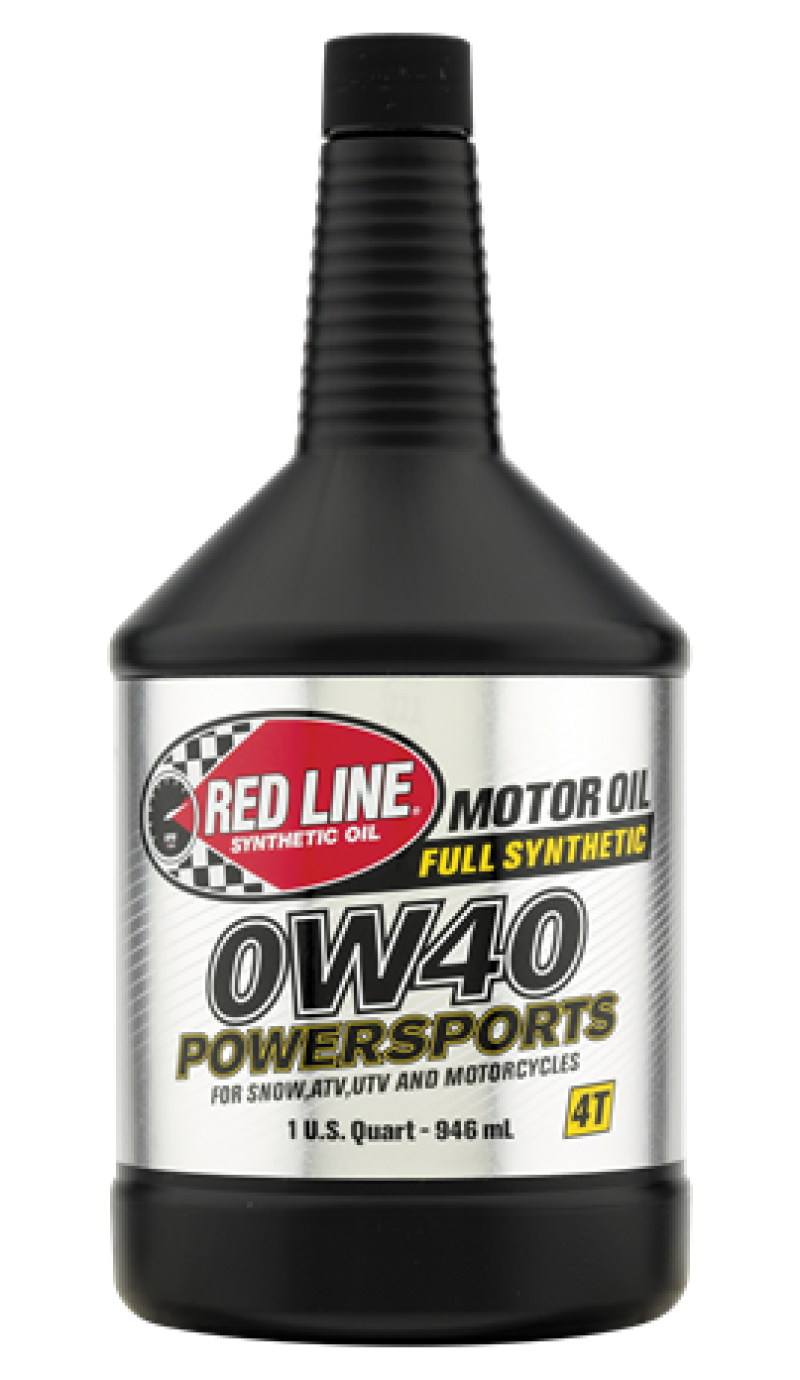 Red Line 0W40 Motor Oil Quart for Four-Stroke Dirt Bikes, ATVs, and Powersports Applications - Part No. 42204