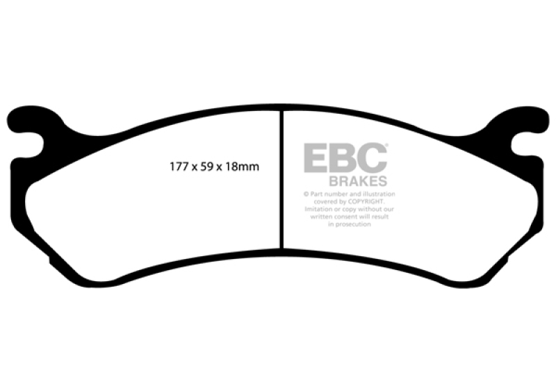 EBC Yellowstuff Brake Pads for Cadillac Escalade & Chevrolet Suburban – Part Number DP41304R - Image 3