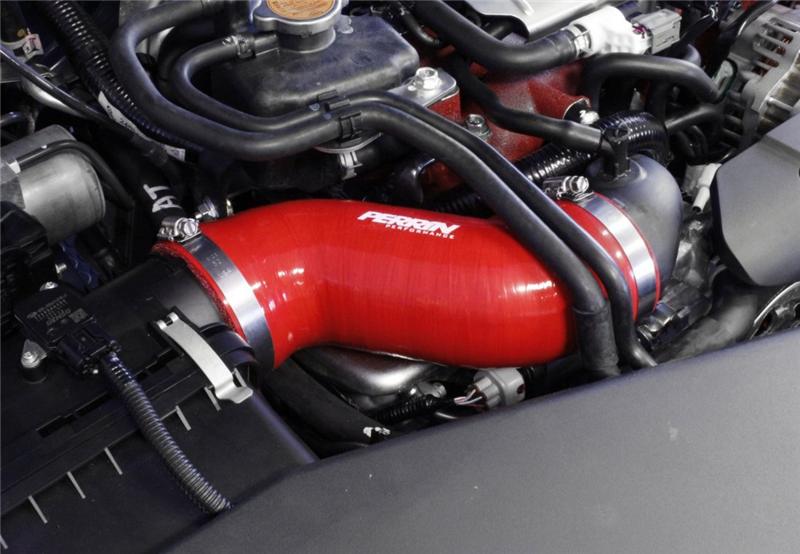Perrin Performance AFTA-MAF Intake Tube for 2002-2007 Subaru WRX/STi - Red - Image 3