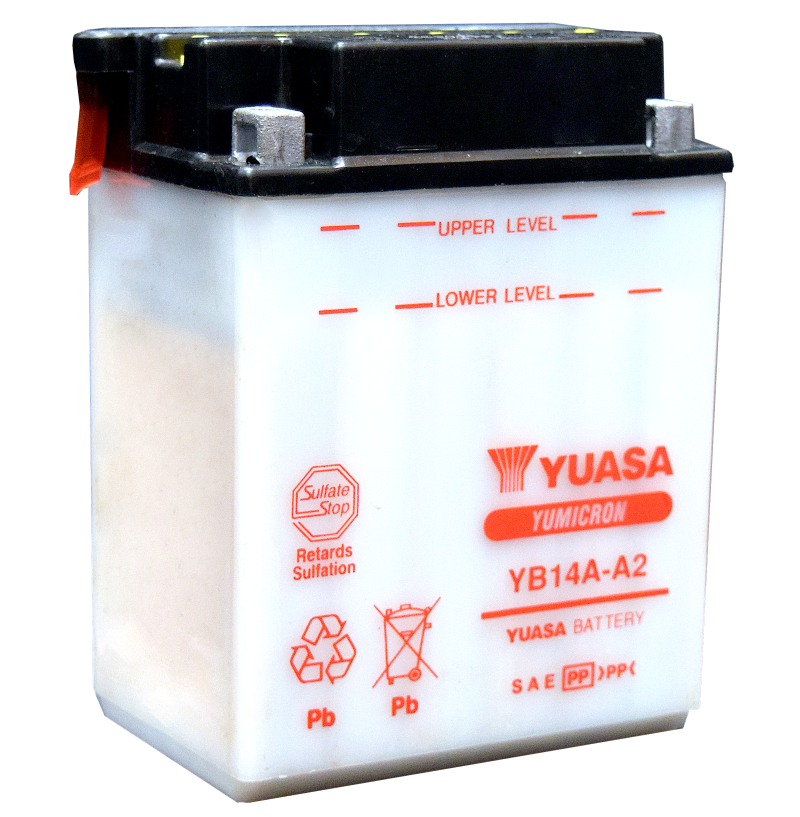 Yuasa YUAM2214AIND Yumicron CX 12-Volt Powersports Battery with Extra Plates for Enhanced Cranking Power