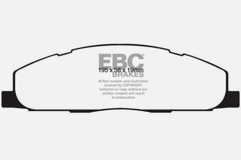 EBC Brakes ED91848 Extra Duty Rear Brake Pads for Dodge Ram 2500 and 3500 (2013, 2009-2010 Models) - Image 4