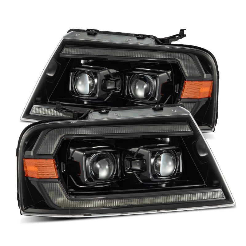 AlphaRex PRO-Series Projector Headlights for 2004-2008 Ford F-150 – Chrome with Sequential Signal and DRL