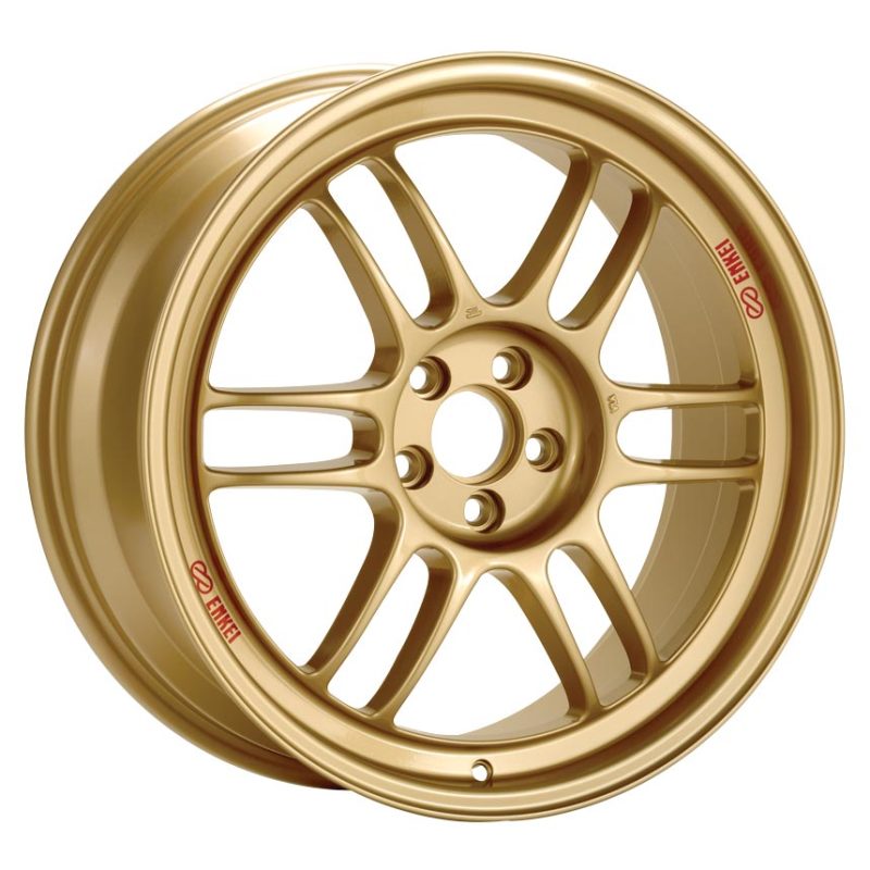 Enkei RPF1 17x9 Inch Alloy Wheel with 5x114.3 Bolt Pattern and 35mm Offset - Gold Finish