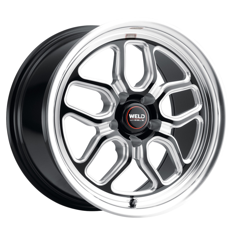Weld S152 17x10 Laguna Drag Wheel - 5x115 Bolt Pattern, Gloss Black Finish, 78.1mm Center Bore