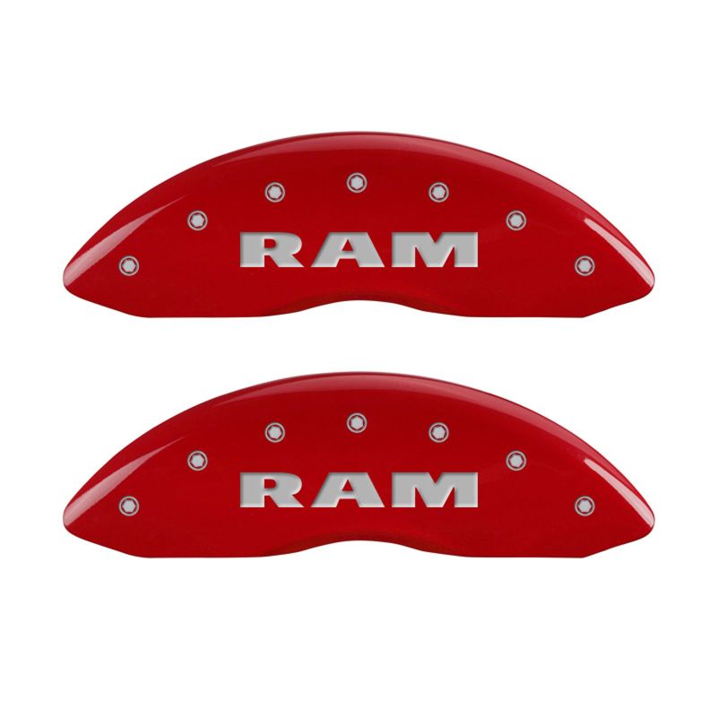 MGP Part Number 55001SRAMRD Red Caliper Covers for 2011-2024 RAM 1500