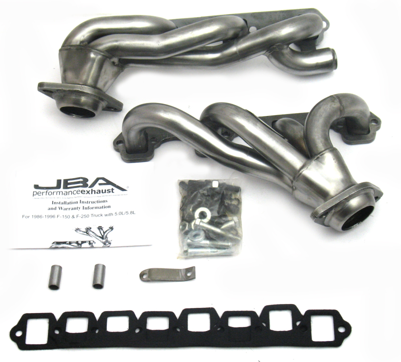 JBA Cat4Ward Header for 1986-1996 Ford F-150 and 1995 Ford Bronco 5.8L SBF with 1-5/8 Inch Primary Tubing