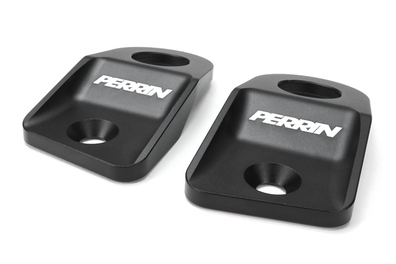 Perrin Performance Upper Radiator Bracket Set for Subaru WRX/STI, Crosstrek, and Impreza - Black (Part PSP-ENG-523BK)
