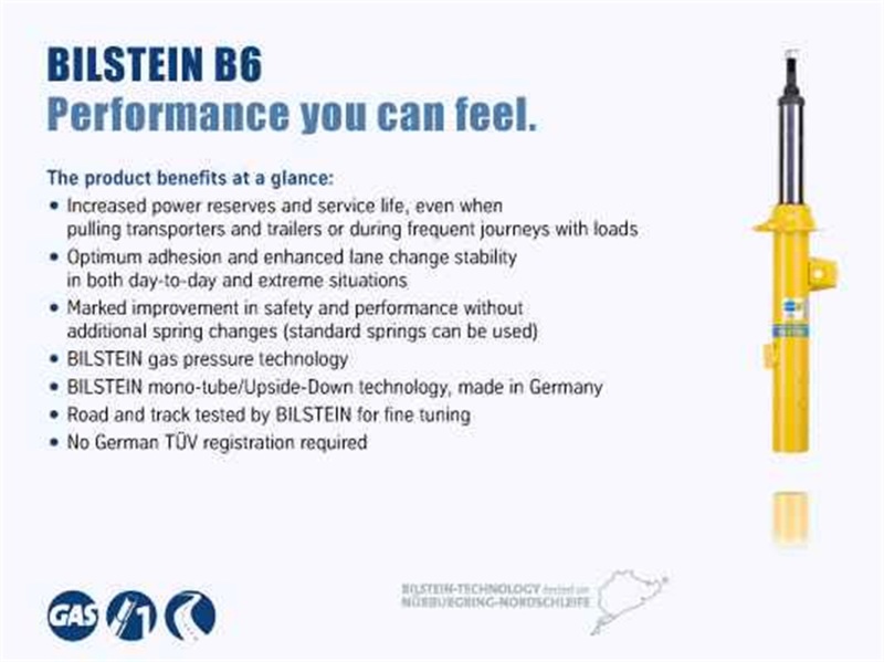 Bilstein B6 (HD) Series 02-12 Freightliner X-Line Air and 97-02 Powerline Rear 46mm Monotube Shock Absorber - Image 3