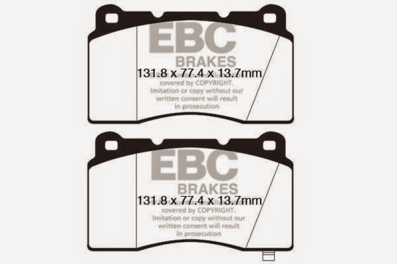 EBC Yellowstuff Front Brake Pads for Hyundai Genesis Coupe 2011-2013, Part DP42147R - Image 7