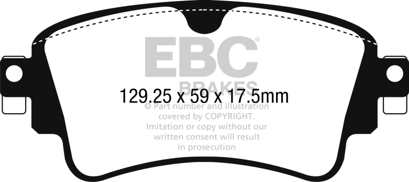EBC Greenstuff 2000 Series Sport Brake Pads for Audi A4 and A5 Models – Rear, Part DP22254 - Image 4