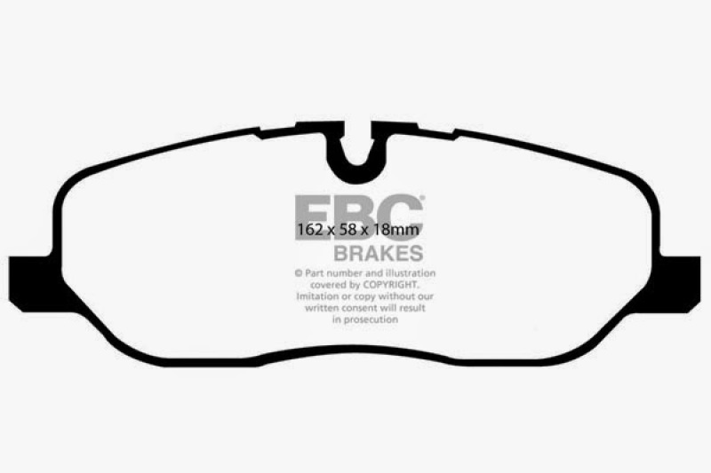 EBC Greenstuff 344mm Front Brake Pads for Land Rover LR3 2005-2009 – Heavy Duty Off-Road Performance - Image 6