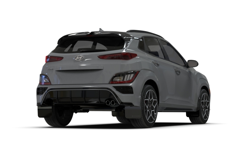 Rally Armor 22-23 Hyundai Kona N-Line Black UR Mud Flap with Red Logo - Durable Polyurethane Protection - Image 4