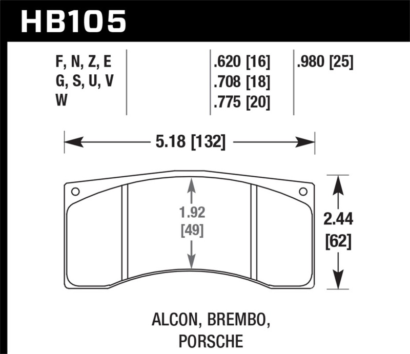 Hawk Performance Brembo DTC-60 High-Performance Street Brake Pads for Enhanced Stopping Power - Image 8