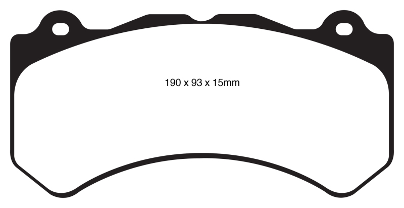 EBC Redstuff Ceramic Low Dust Front Brake Pads for Cadillac ATS-V and Dodge Challenger – Part Number DP31853C