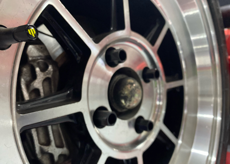 Whiteline KWM074 Anodized Black Tire Valve Stem Cap Set of 4 for Automotive Use - Image 7