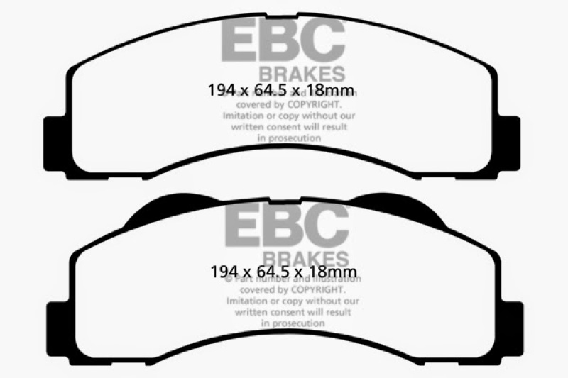 EBC Greenstuff 6000 Series Truck and SUV Brake Disc Pads for Ford F-150 and Expedition - Image 6