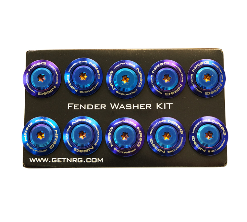 NRG Fender Washer Kit TI Series with M6 Bolts for Plastic - Set of 10 - Image 4