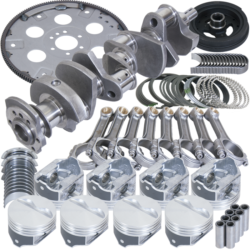 Eagle Chevy 350 Balanced Rotating Assembly with 3.480-inch Crankshaft and 5.700-inch I-Beam Rods Part #B15402E030