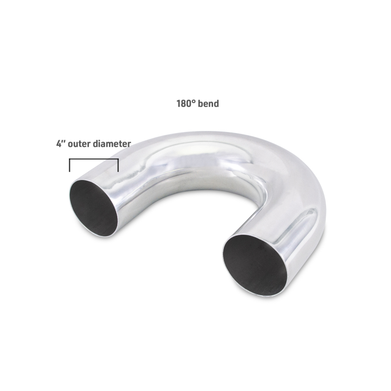 Mishimoto Universal 4-inch Aluminum Intercooler Tubing with 180-Degree Bend - Image 5