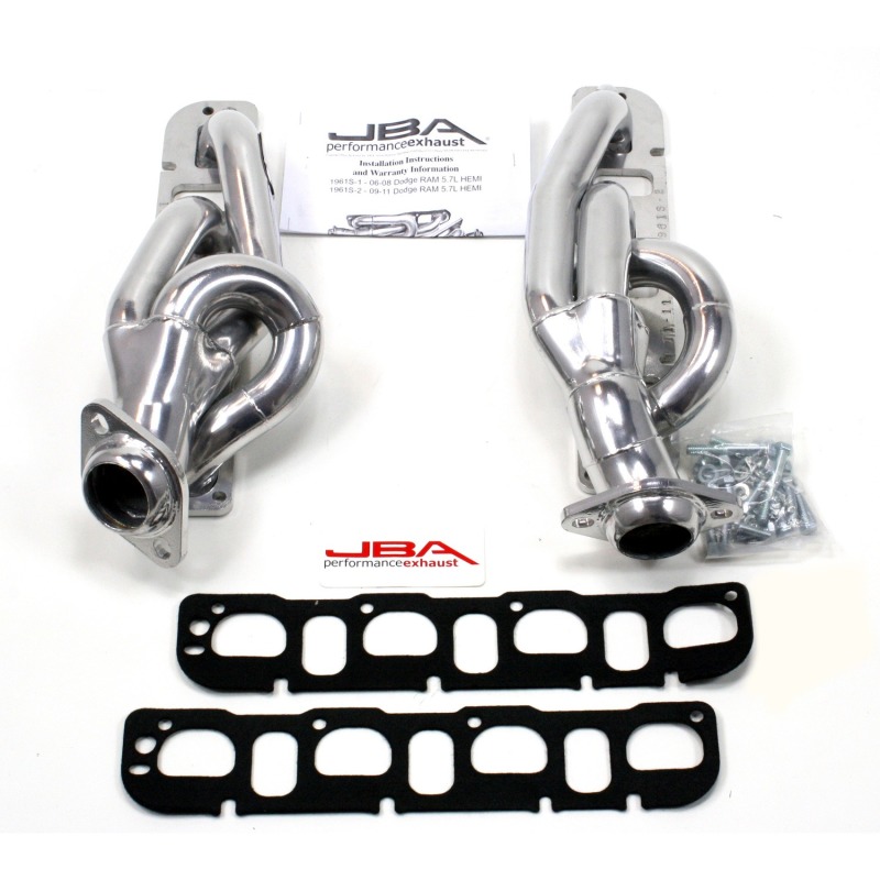 JBA Cat4Ward Header for 2009-2013 Dodge Ram 1500 5.7L HEMI with 1-5/8 inch Primary Tubes - Silver - Image 2