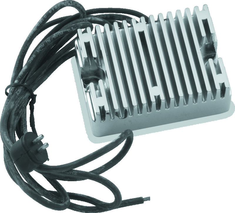 Twin Power 81-88 Big Twin Voltage Regulator Chrome - Replaces Harley Davidson H-D 74516-86, 22 Amp