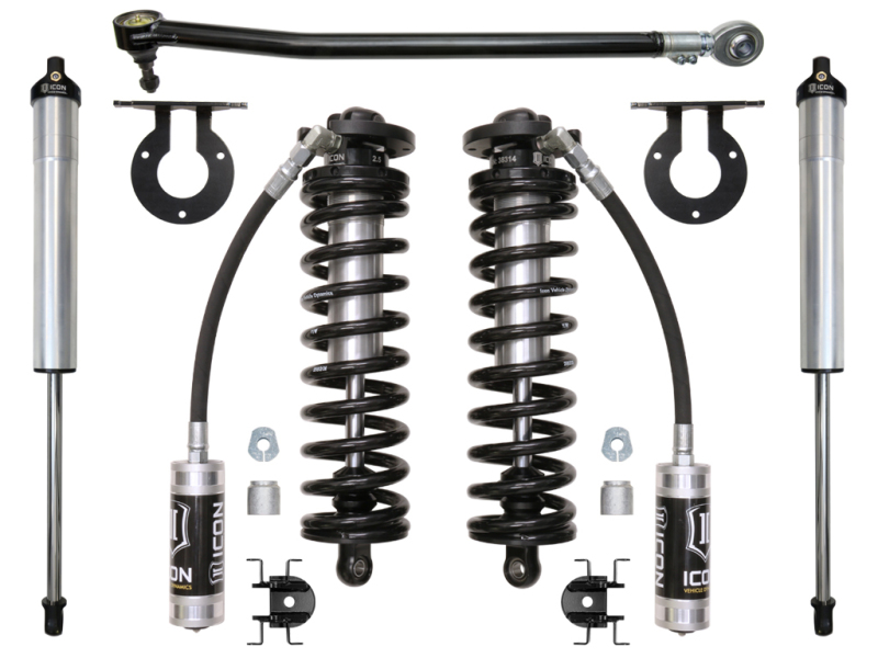 ICON 2017+ Ford F-250/F-350 2.5-3 Inch Stage 2 Coilover Conversion System with Remote Reservoir Bolt-In Kit