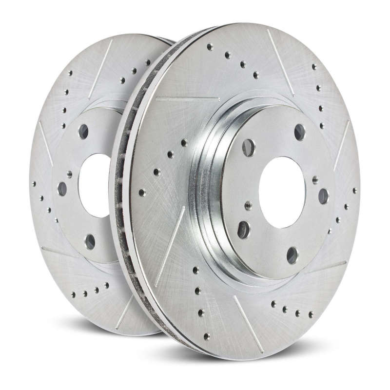 PowerStop JBR1109XPR Drilled & Slotted Front Rotors for Mitsubishi Lancer (Pair) - Image 6