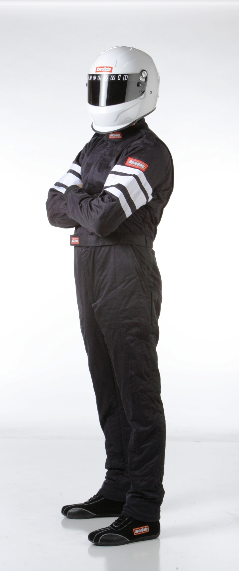 RaceQuip Black SFI-5 Racing Suit - Large, Automotive Safety Gear