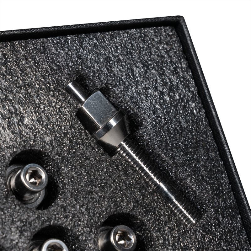 Wheel Mate Titanium Wheel Stud Conversion M14x1.25 to M14x1.5 - 74mm Length with 60-Degree Lug Nut - Image 3