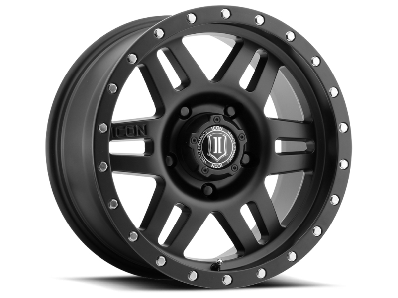 ICON Alloys Six Speed 17x8.5 Satin Black Wheel with 6x5.5 Bolt Pattern and 0mm Offset