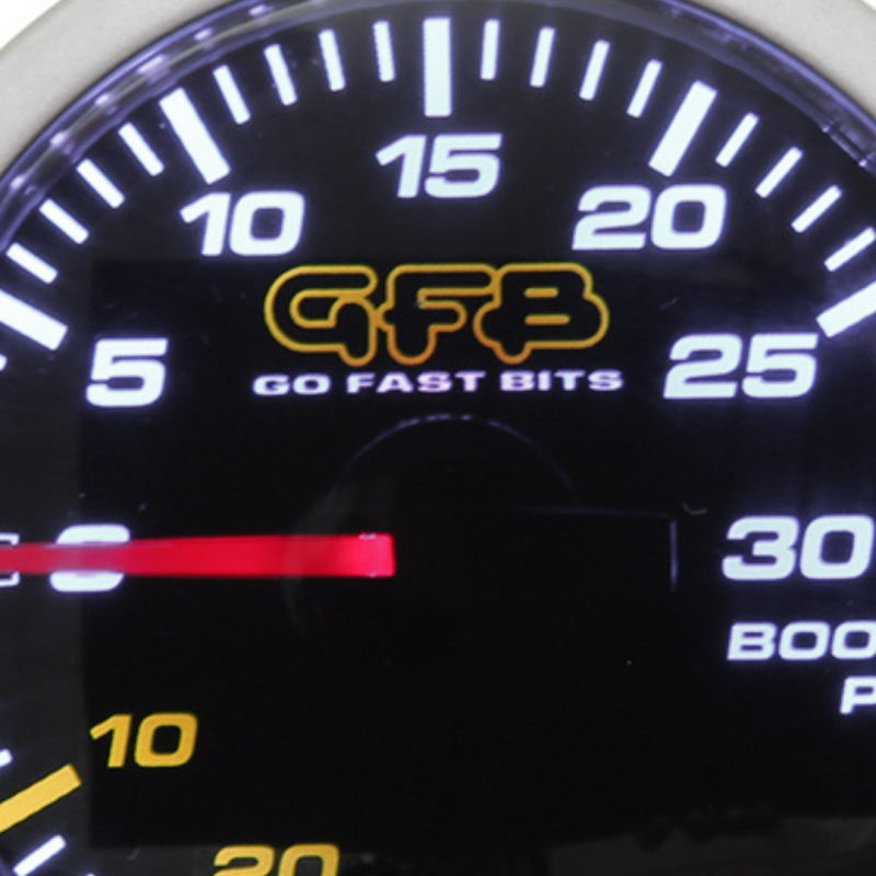 Go Fast Bits GFB 52mm Mechanical Boost Gauge 30 psi for Turbo Cars - Image 4