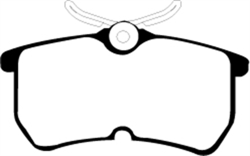 EBC Greenstuff 2000 Series Sport Rear Brake Pads for Ford Focus and Fiesta 1.6 Turbo ST